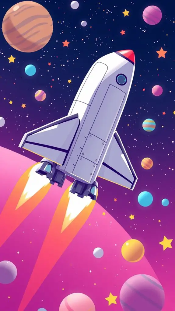 3d space shuttle clipart