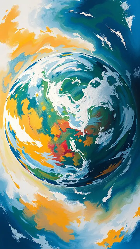abstract earth space art