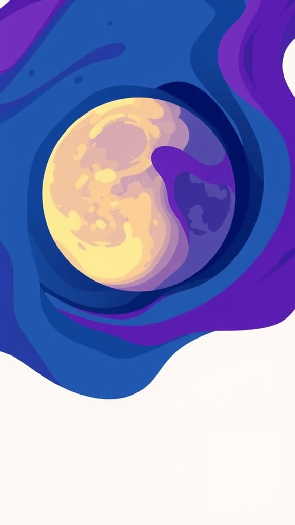 abstract moon clipart design