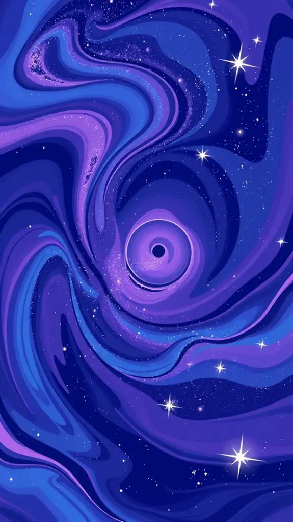 abstract swirl galaxy design