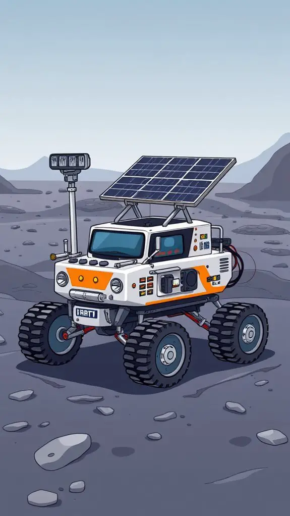 adjustable solar panel rover