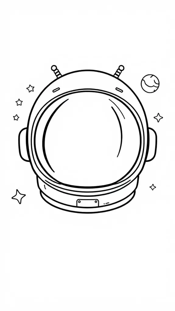 adorable space themed coloring activity
