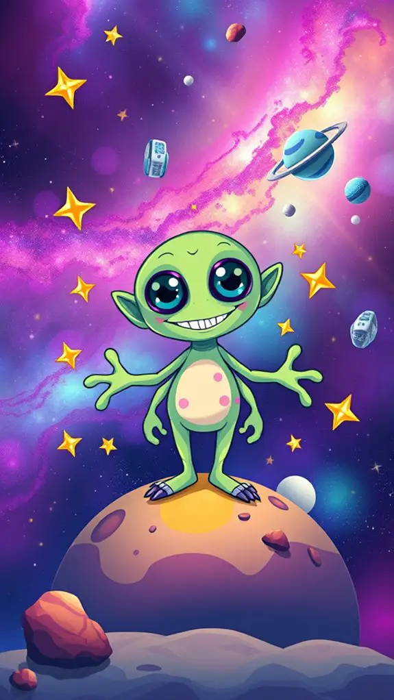 alien creature fantasy clipart