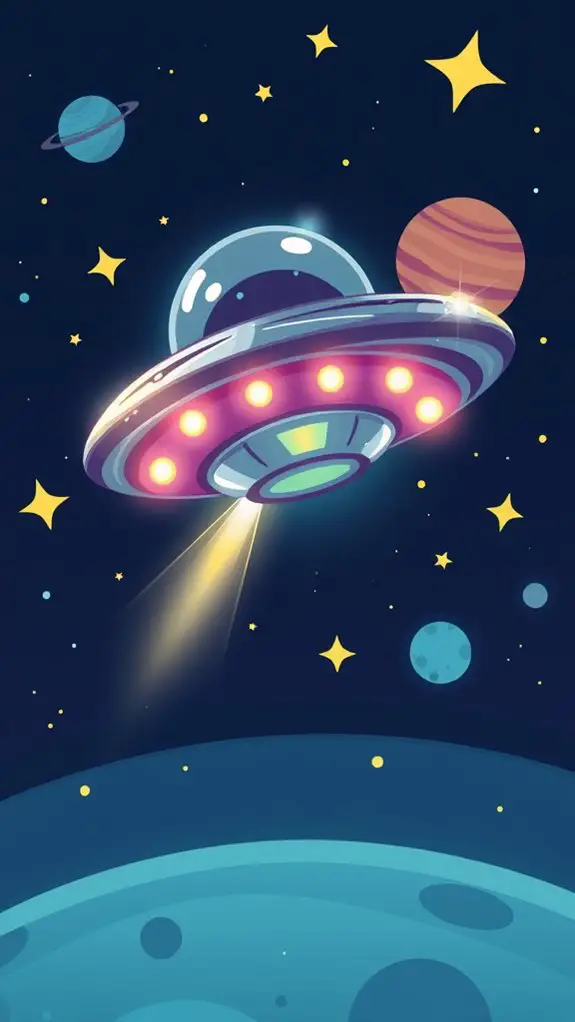 alien spaceship clipart collection