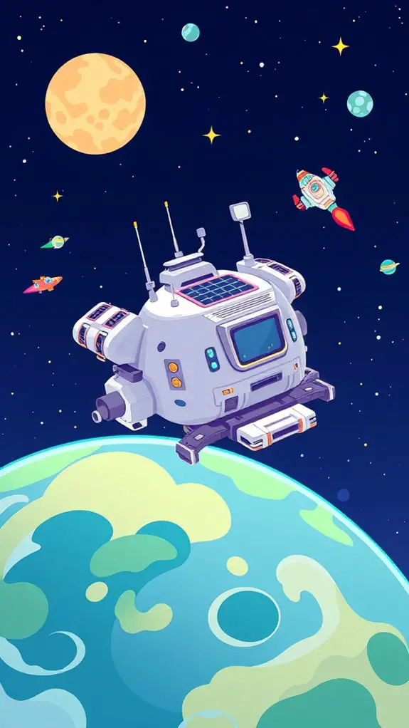 animated space station graphics