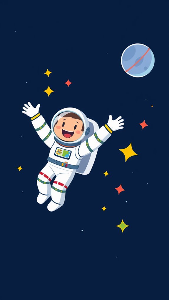 astronauts in space mission