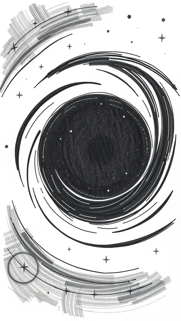 basic illustration of black hole