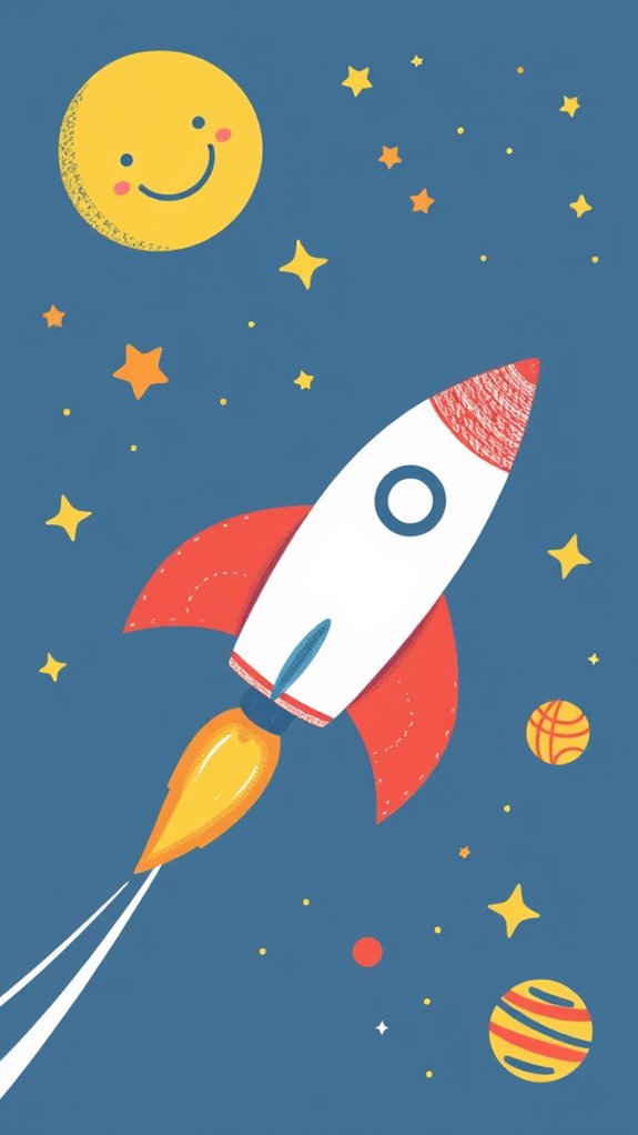 basic illustration of rocket