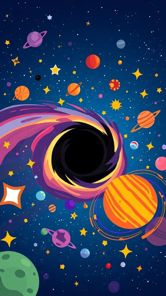cosmic black hole illustration