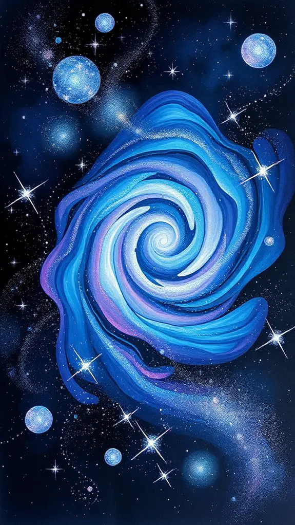 cosmic spiral artistic representation