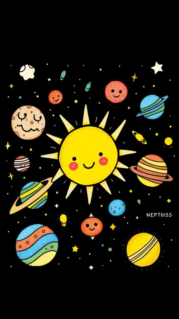 creative celestial illustration project