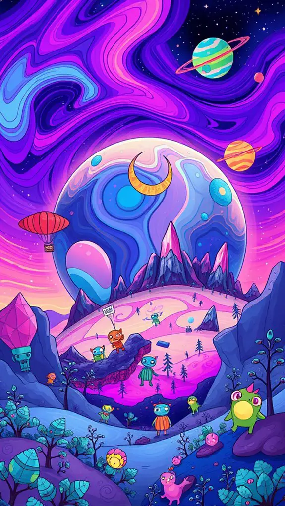 creative exoplanet illustration concept