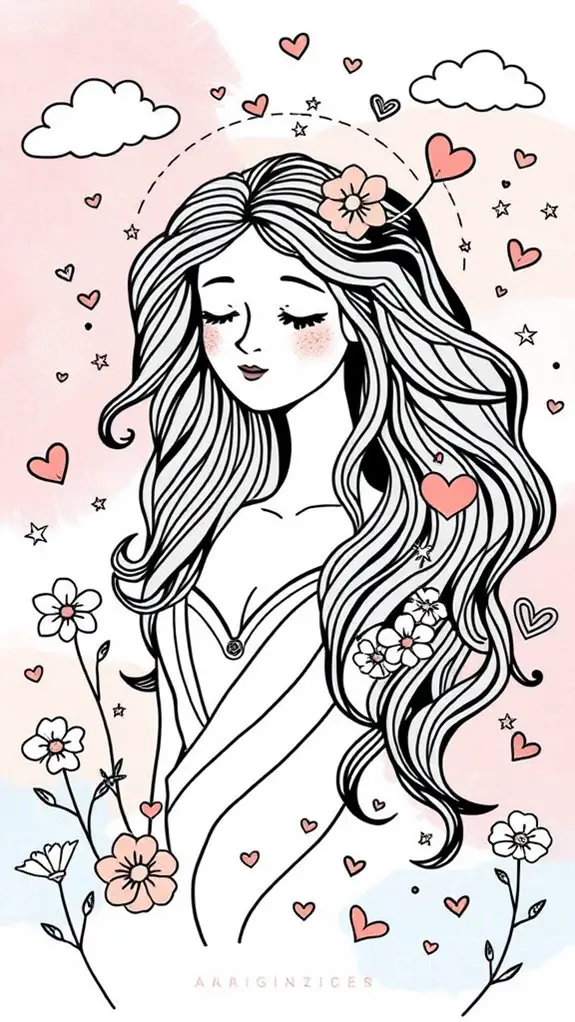creative illustration of venus