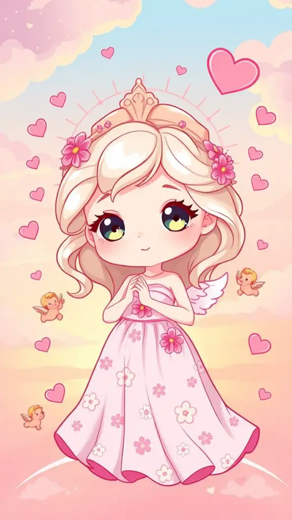 cute venus character illustration