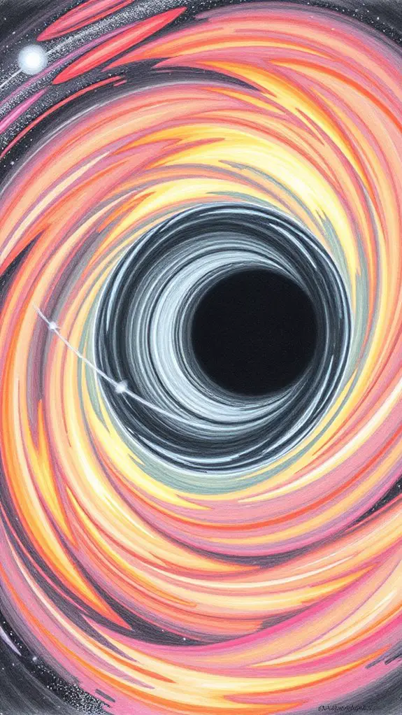 detailed black hole illustration