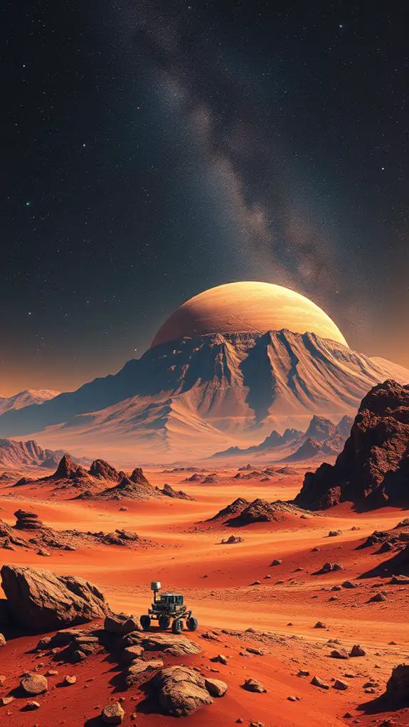 detailed illustration of mars