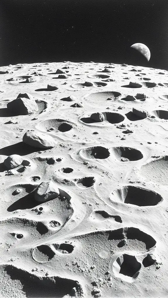 detailed lunar surface illustration