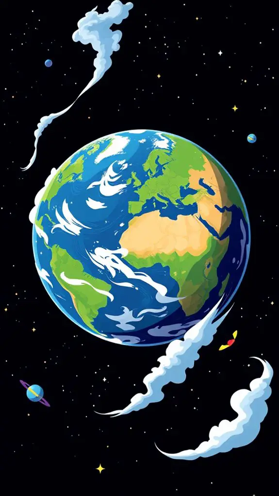 earth in space clipart