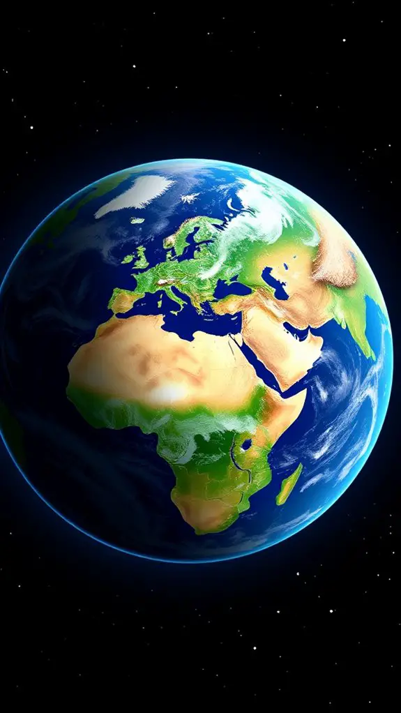 earth viewed from space