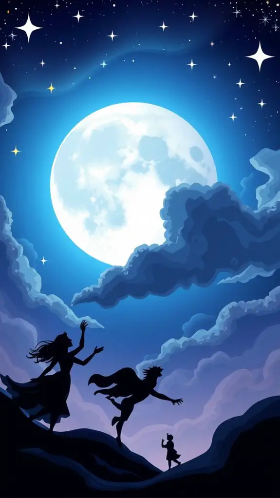 eclipse art featuring celestial dance