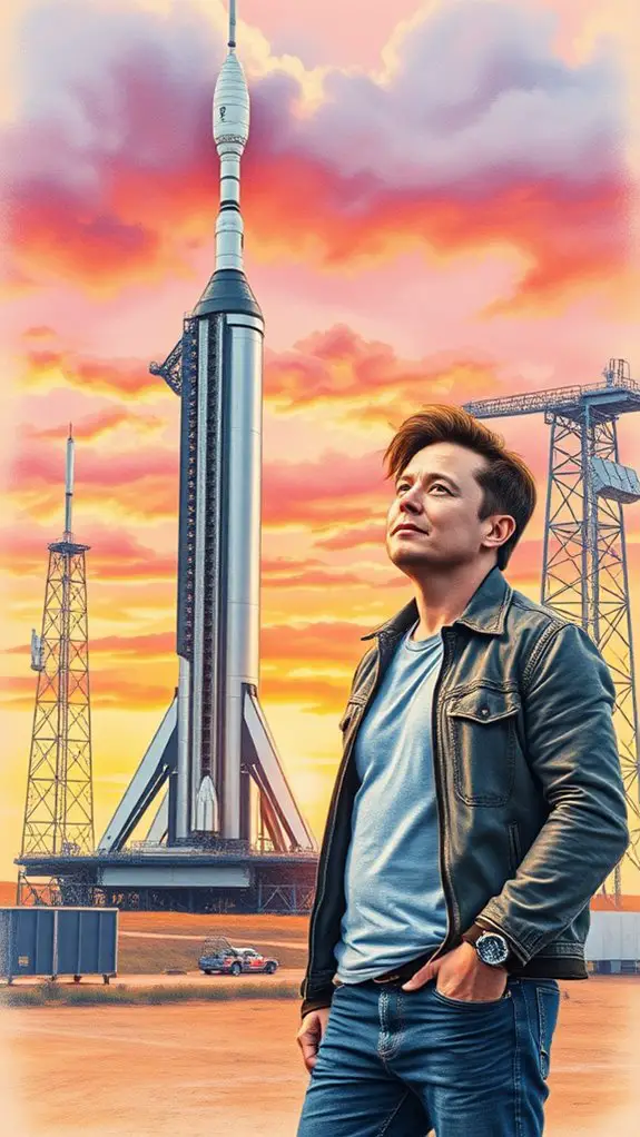 elon musk spacex artwork