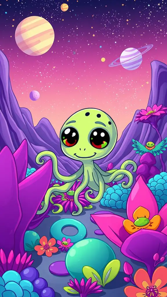 extraterrestrial adventure clipart design