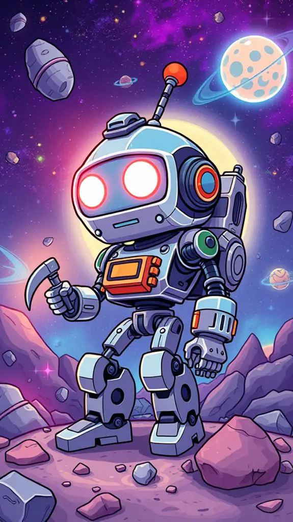 galactic miner space robots