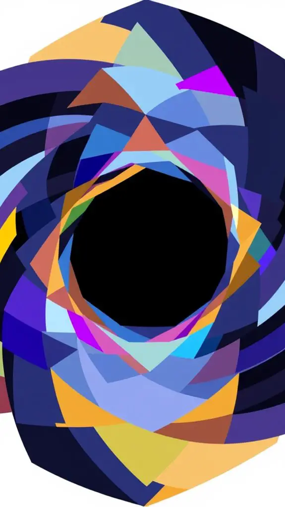 geometric black hole illustration