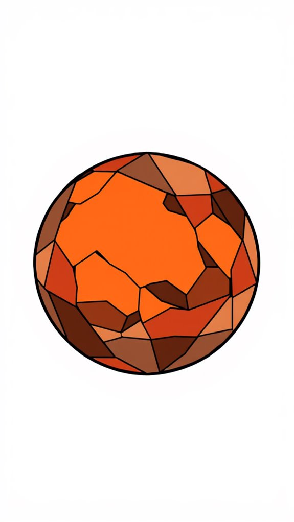 geometric mars outline clipart