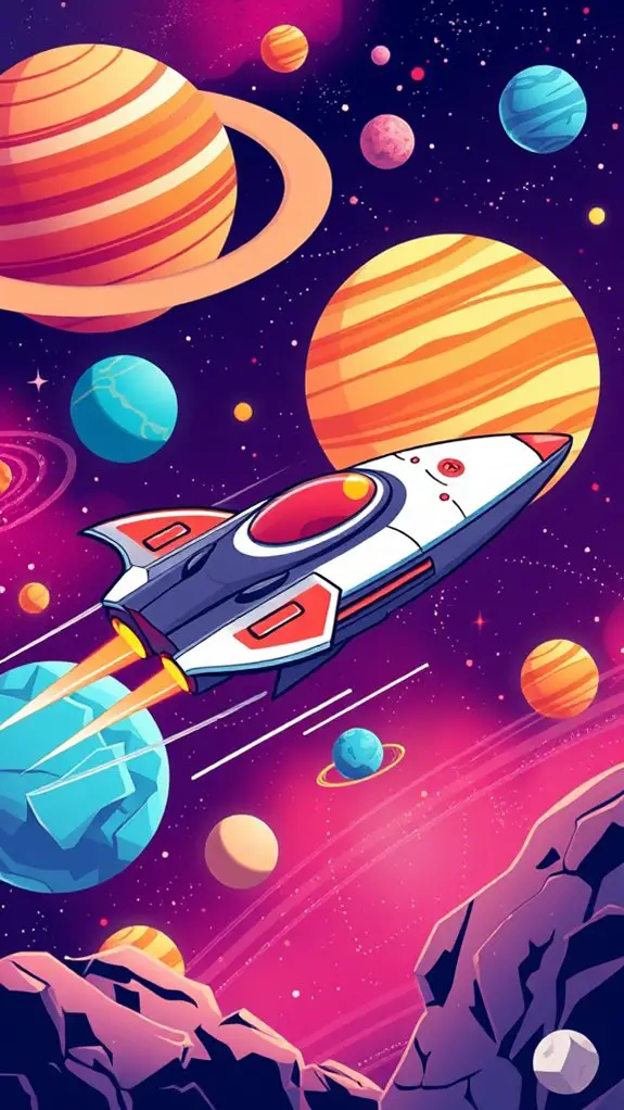 illustration of space exploration