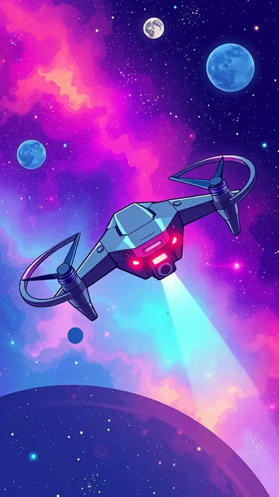 interstellar drone clipart design