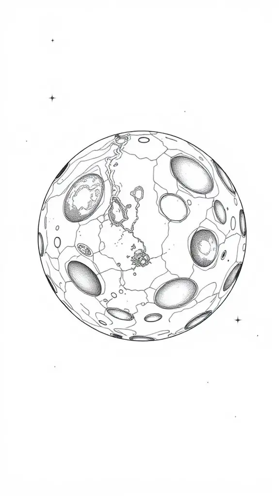 mercury line art illustration