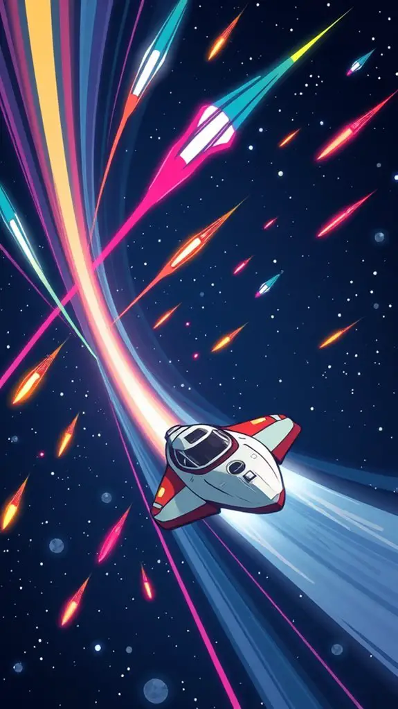 meteor shower mission illustration