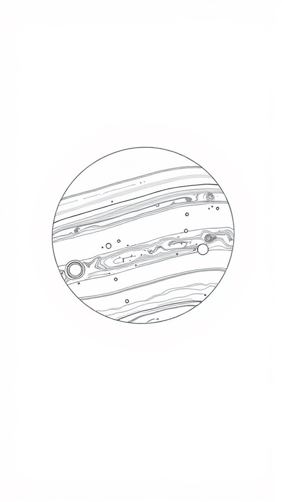 minimalist jupiter line art