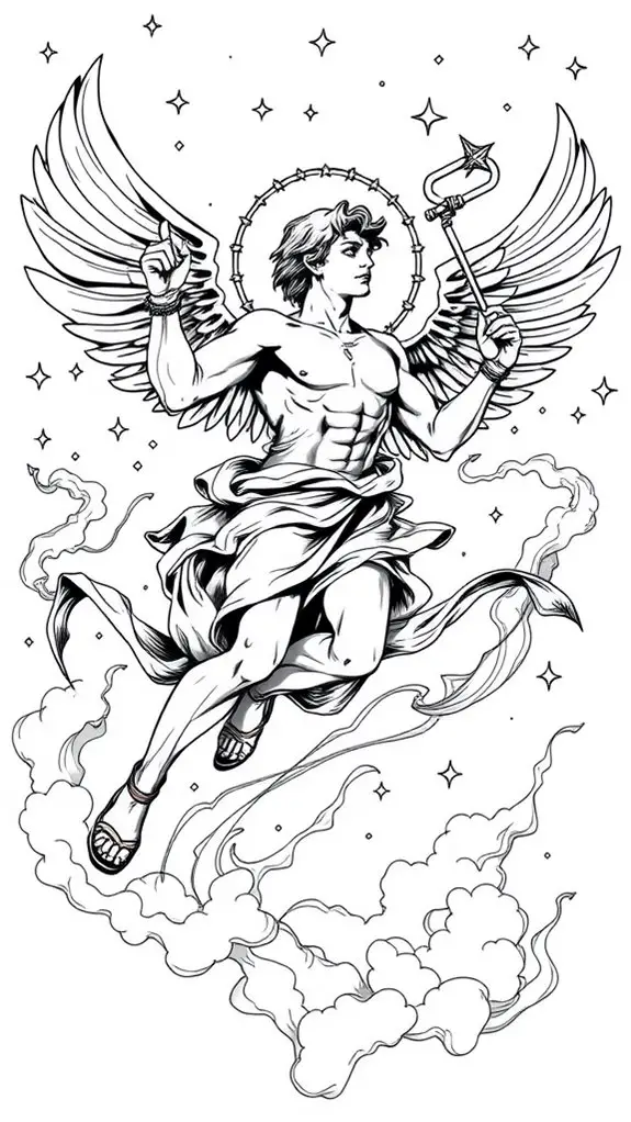 monochrome mercury illustration art