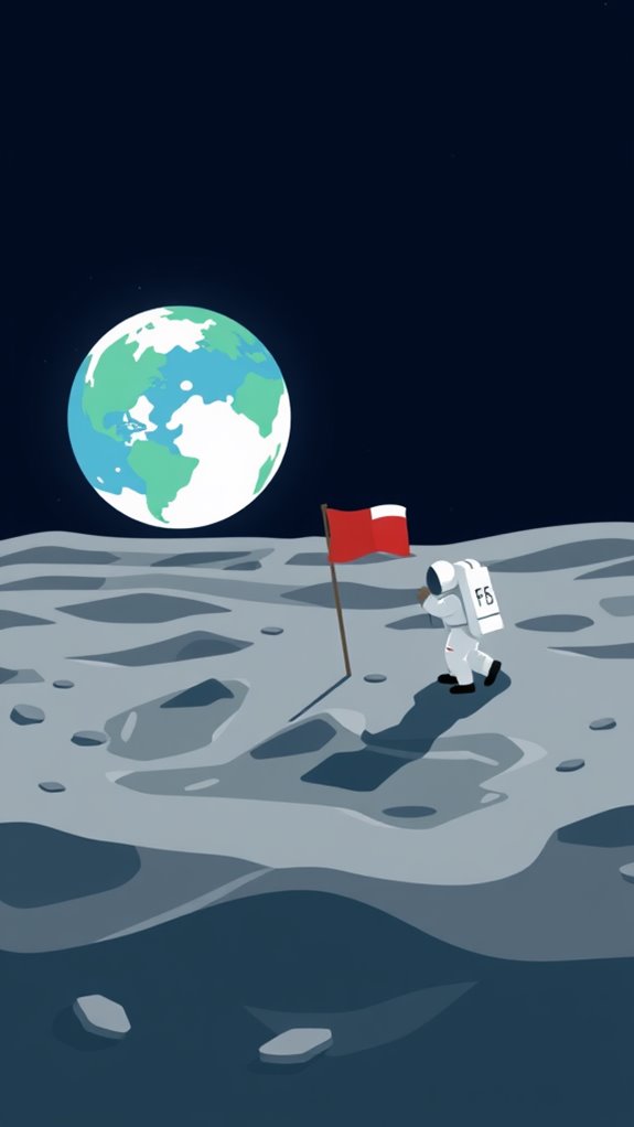 moon landing from earthrise
