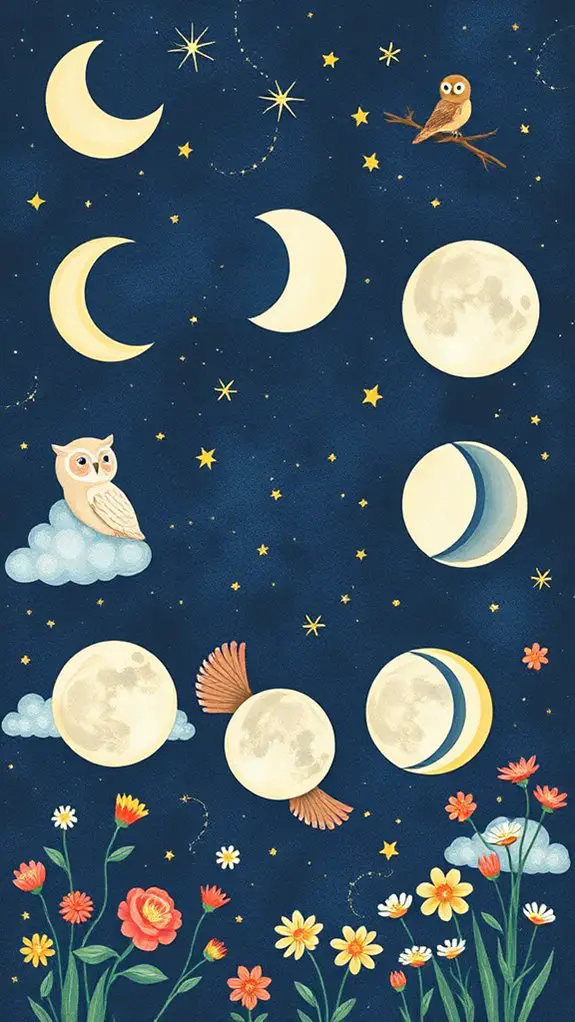 moon phases in nature