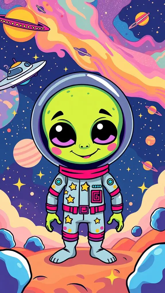 outer space alien clipart