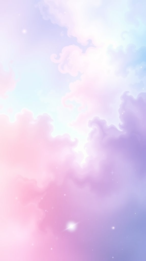 pastel gradient nebula clipart
