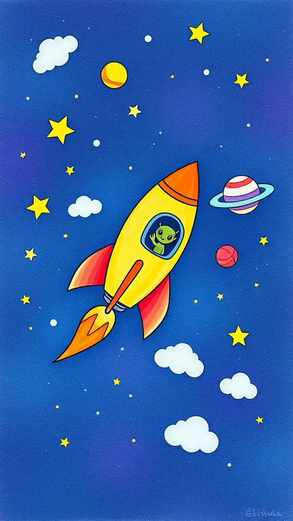 rocket ship space adventure