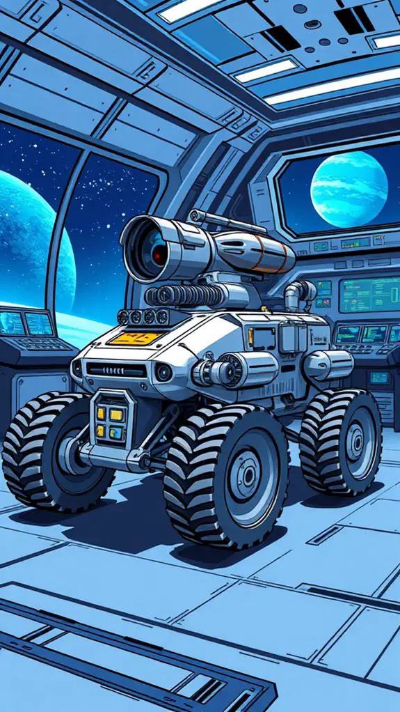 rover inside space station