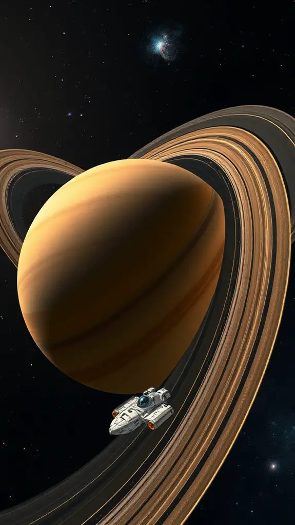 saturn rings space adventure