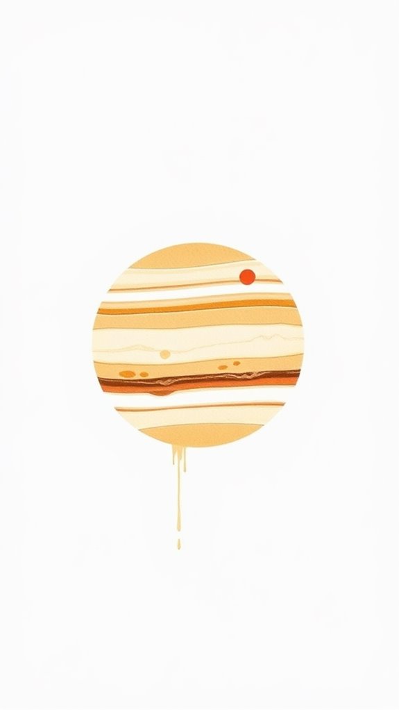 simple jupiter illustration design