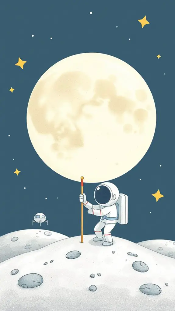 simple lunar landing sketch