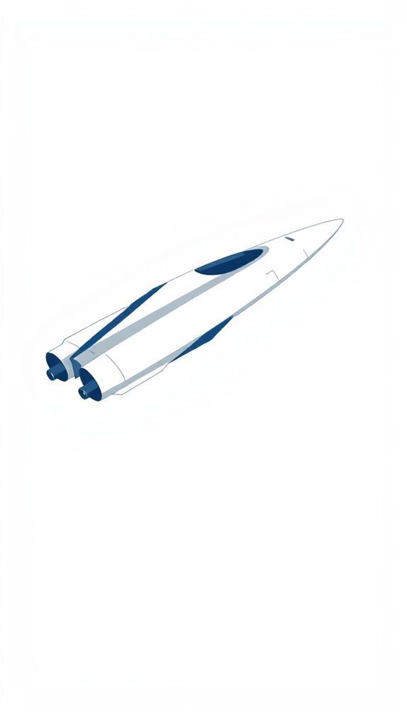 simple spaceship illustration design
