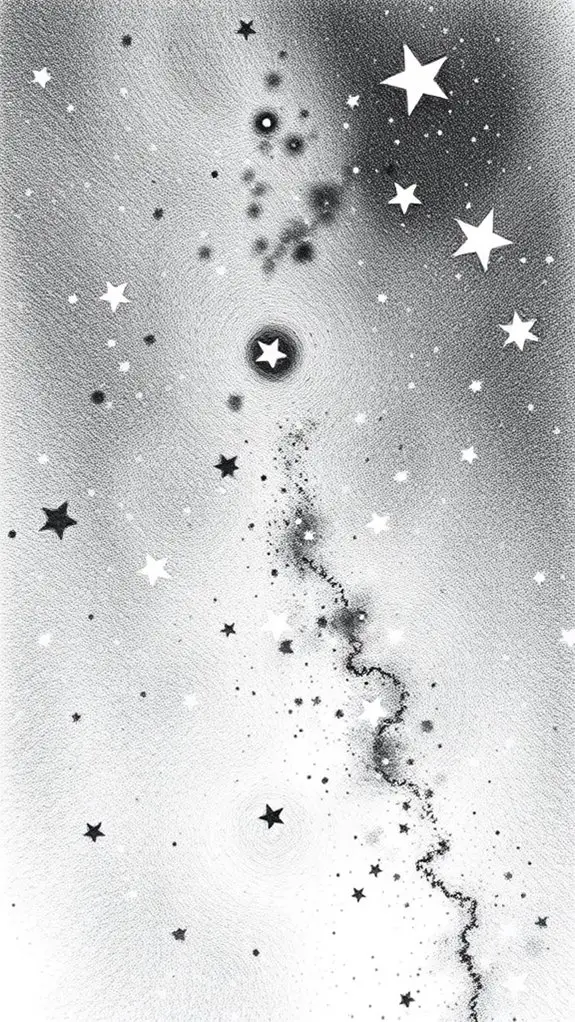 sketch of the milky way