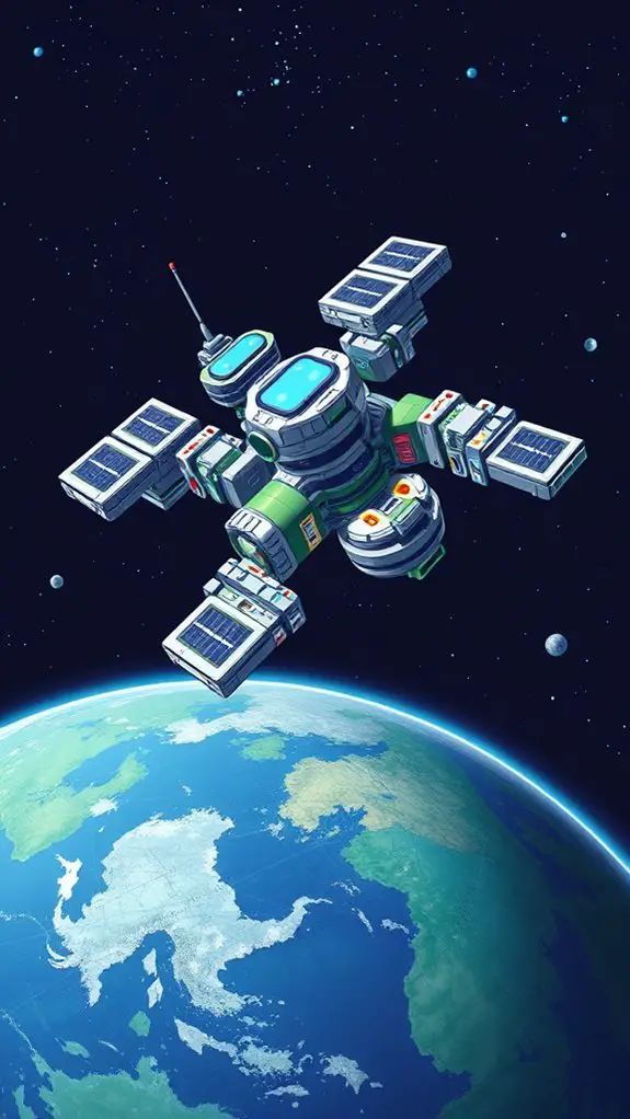 space station illustration graphics