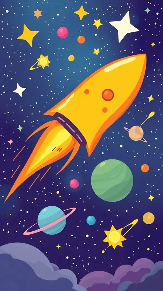 space themed meteor clipart collection