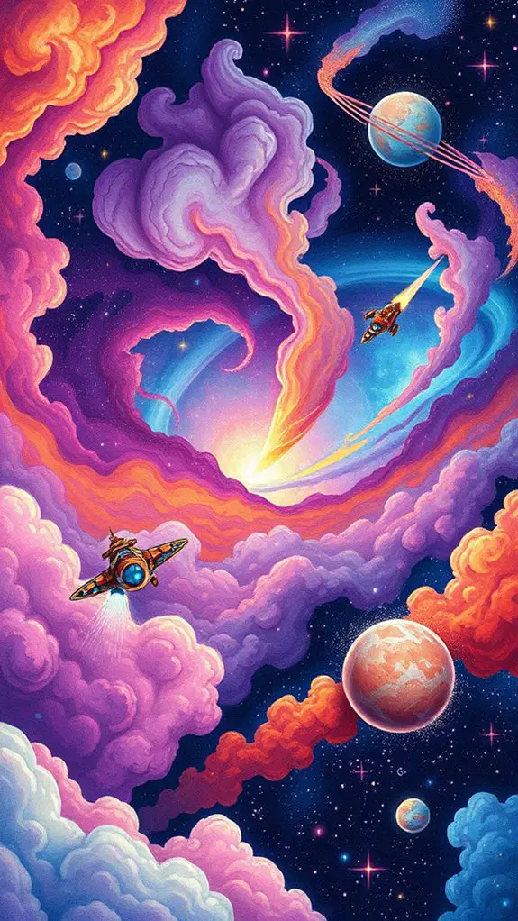 vibrant cosmic color exploration
