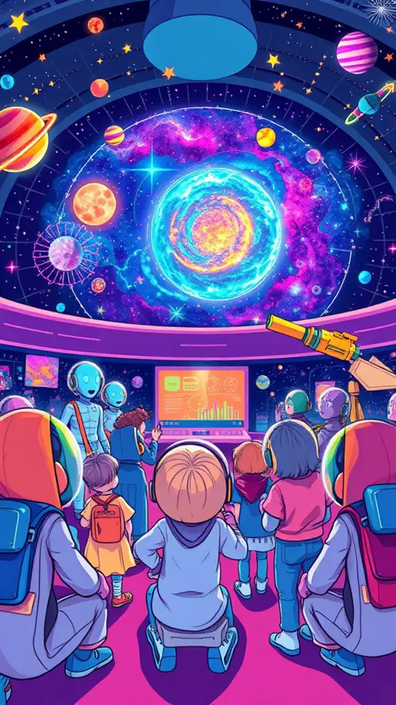vibrant cosmic exploration artwork